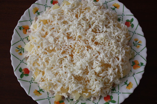 Салаты из ананасов фото