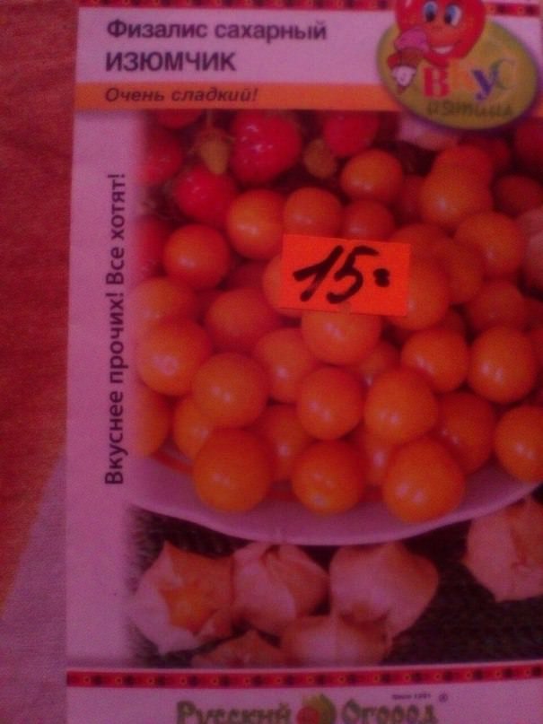 Мнение о физалисе сахарном "Изюмчик"