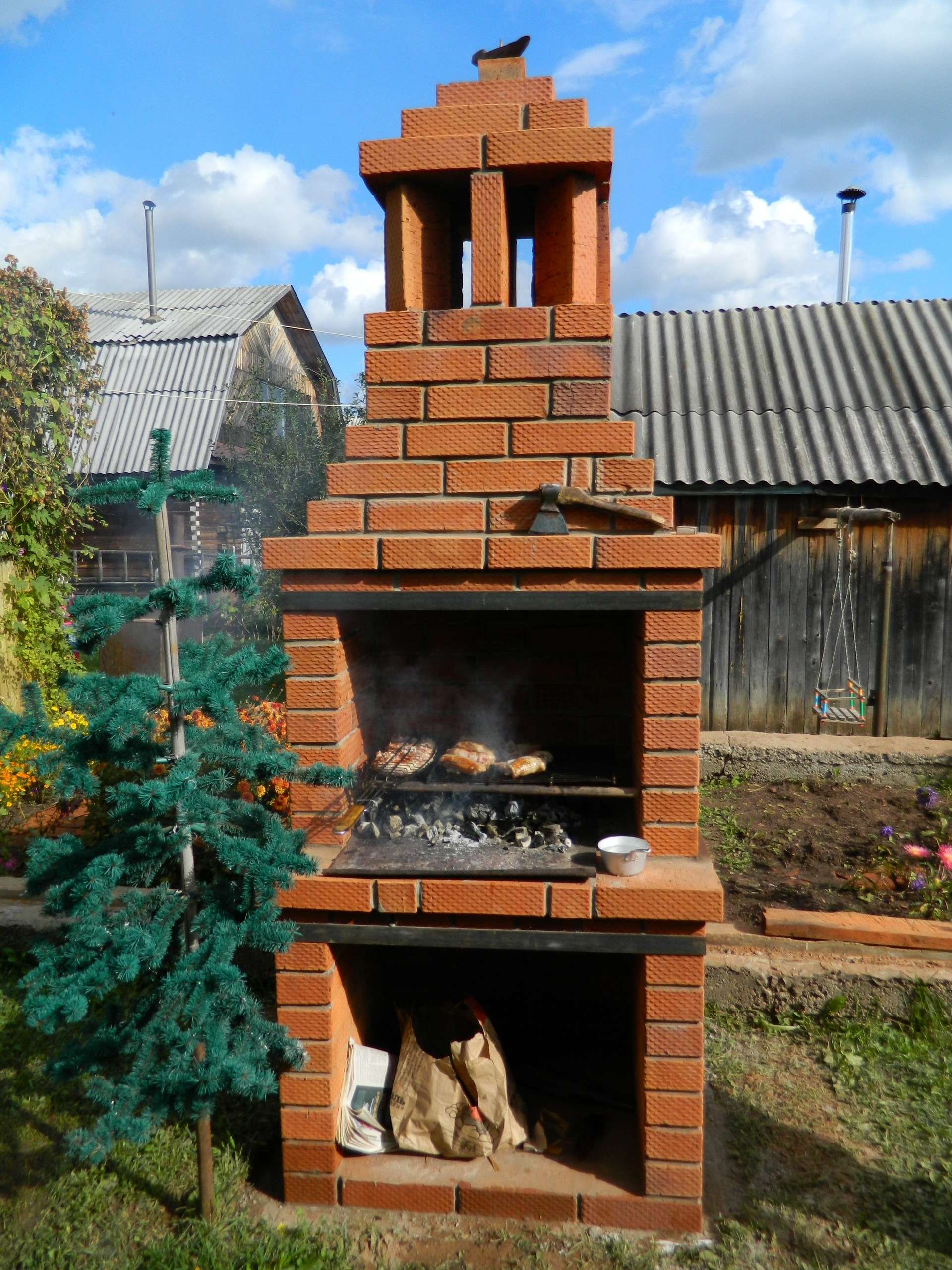 Печка  Из Кирпича Для Дачи (48 фото) - Фотогалерея Свежих .