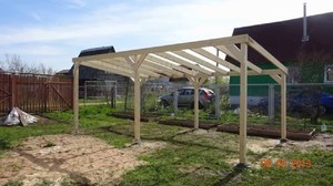 Делаем навес для машины своими руками