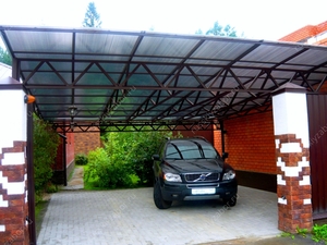 Как сделать навес для машины своими руками