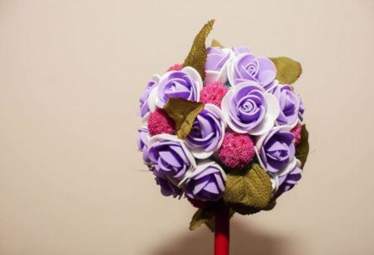 Публикация «Букет цветов (из салфеток) для любимой мамы, Топиарий» размещена в разделах