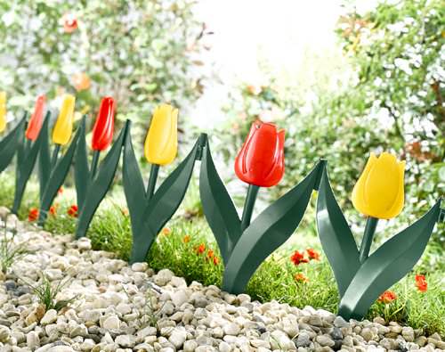 Интересные варианты изготовления декоративных ограждений для клумб