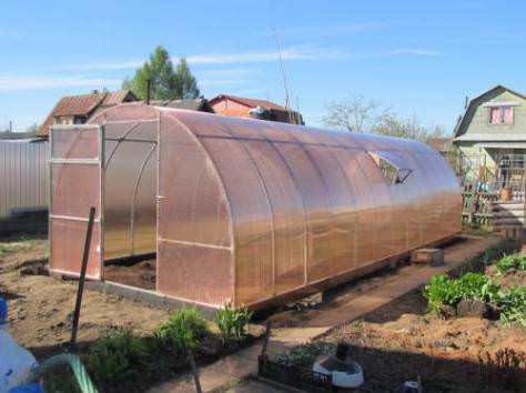 Выбираем сотовый поликарбонат для теплиц на даче